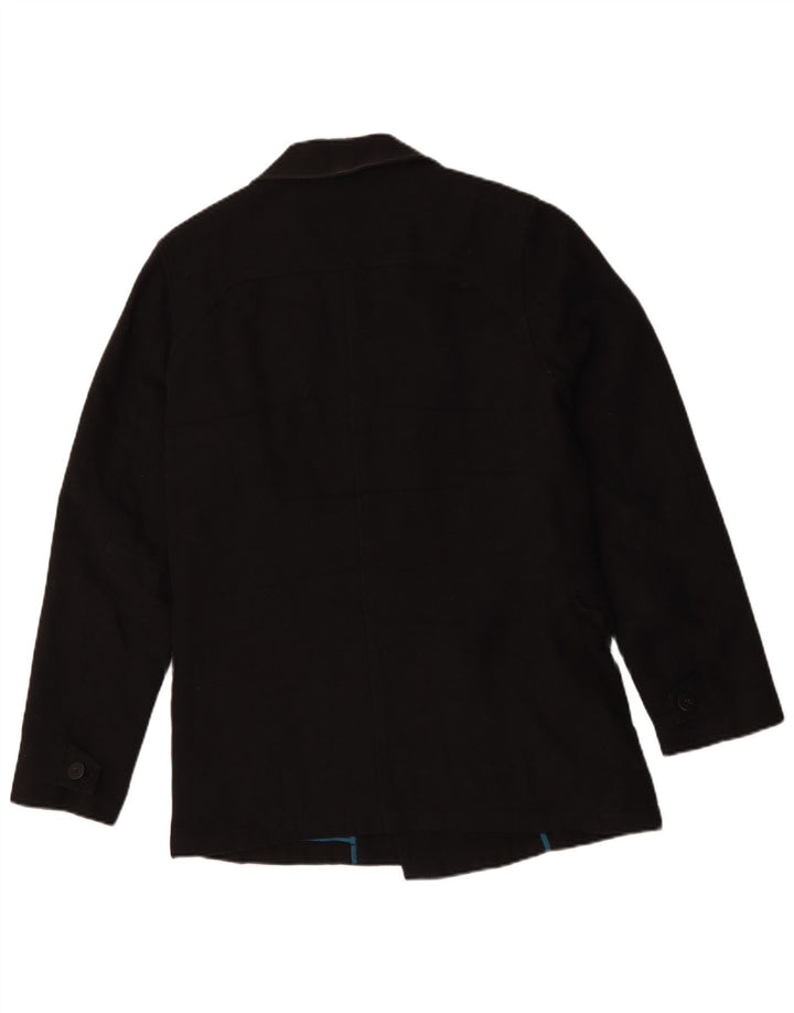 Volcom Herre Pea Coat UK 38 Medium Sort Bomuld