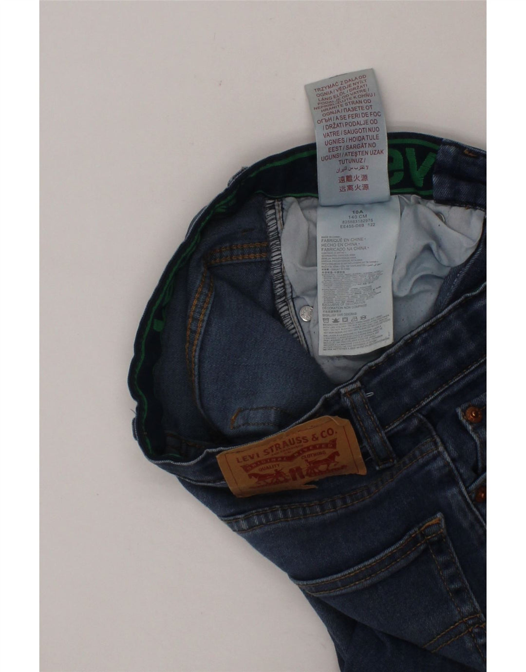 LEVI'S Boys Denim Shorts 9-10 Years W26  Blue Cotton Vintage Levi's and Second-Hand Levi's from Messina Hembry 