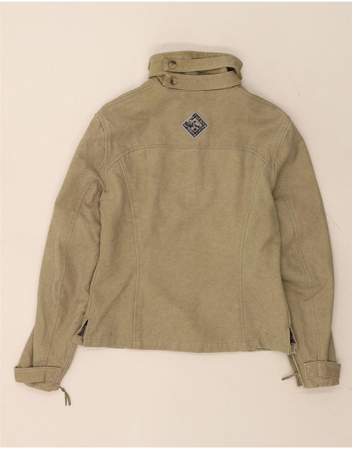 Tucano Urbano Dame Bomber Jacket UK 10 Small Khaki Cotton
