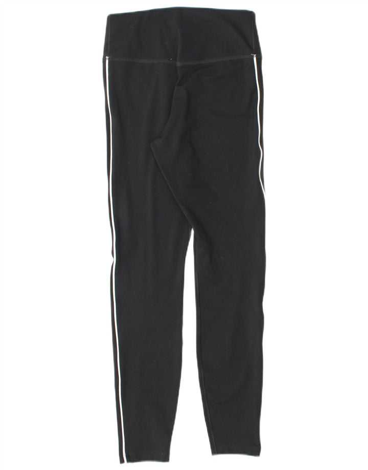 NIKE Womens Dri Fit Graphic Leggings UK 4 XS Black Polyester