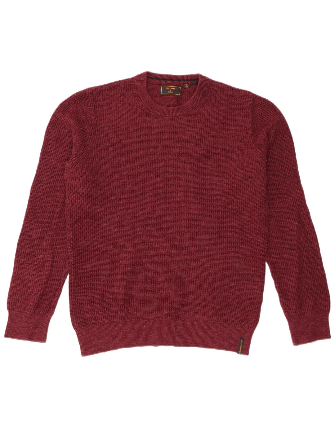 Superdry Sweater med rund hals til mænd Lille Bourgogne bomuld
