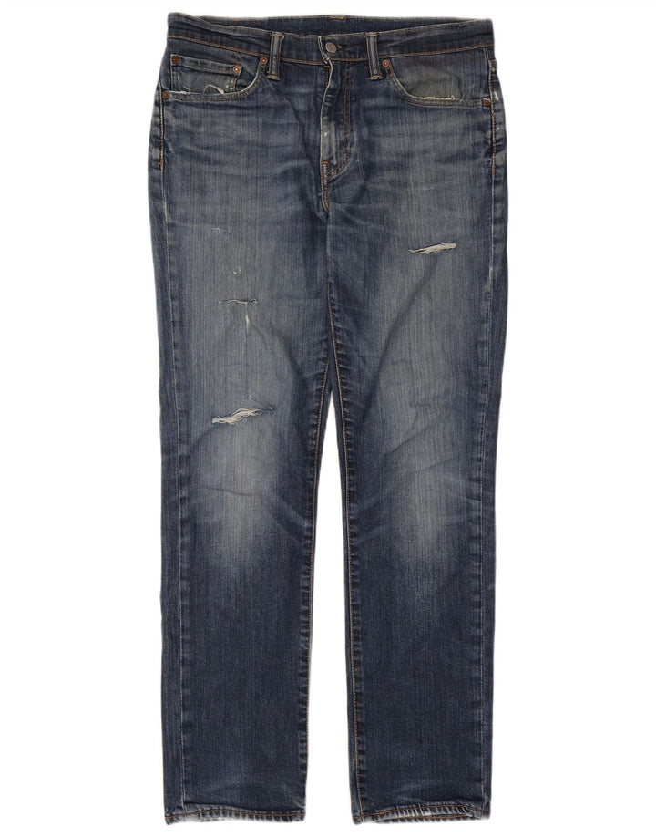 Levi's Herre 511 Distressed Slim Jeans W33 L32 Blå