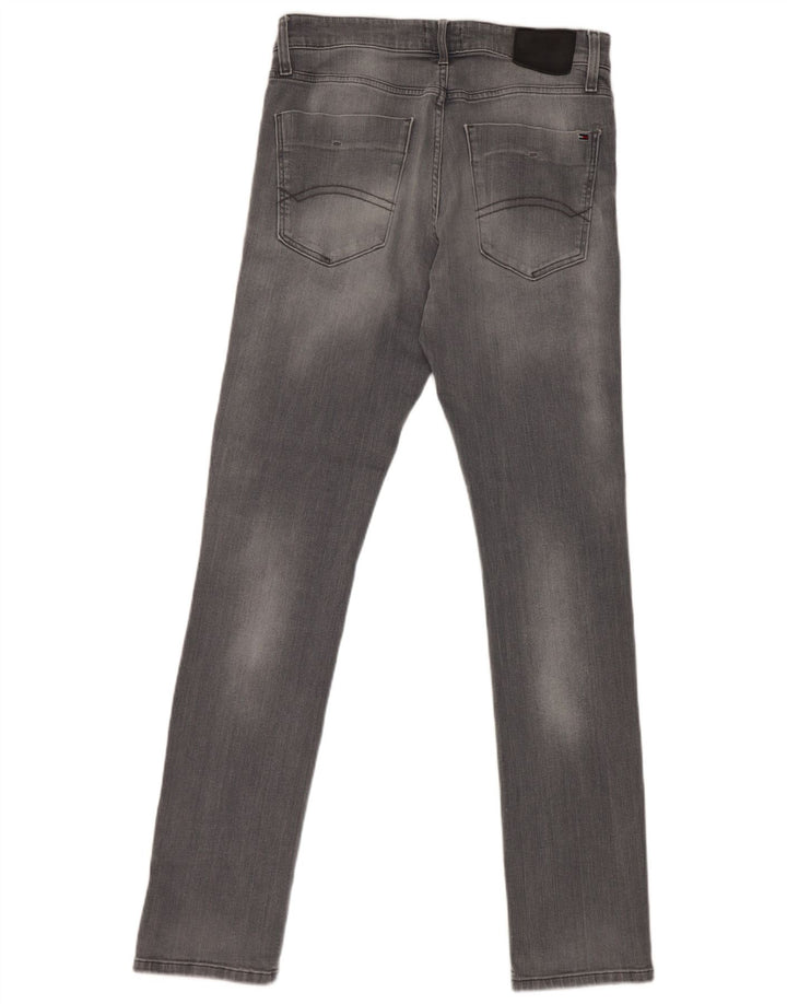 Tommy Hilfiger Herre Slim Jeans W33 L34 Grå Bomuld