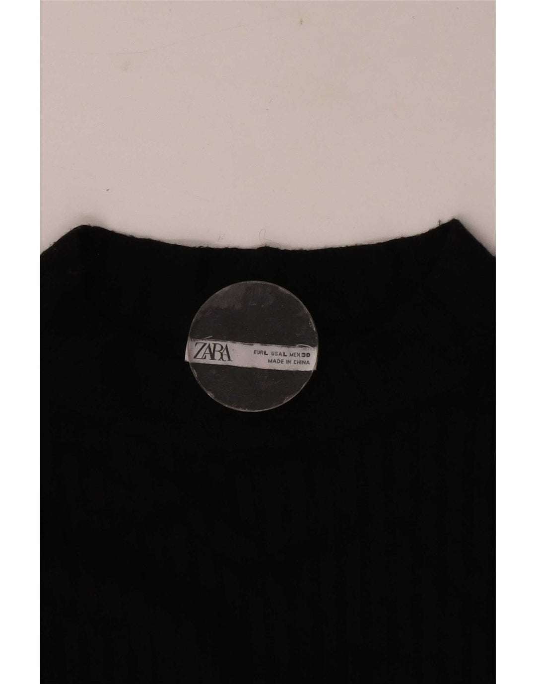 Zara Dame Top Langærmet UK 14 Large Sort