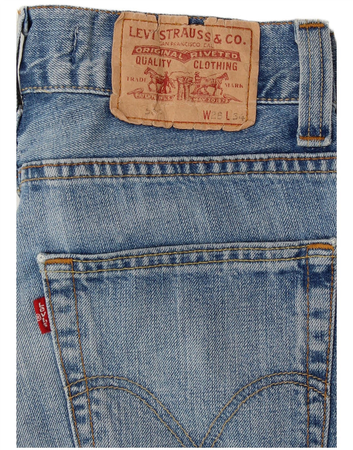 LEVI'S Womens 506 Standard Fit denimshorts W28 Medium Blue