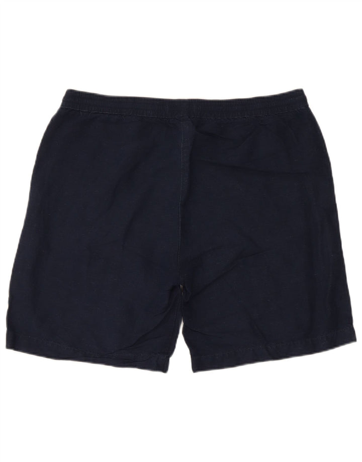 Gant Chino Shorts til kvinder UK 12 Medium W34 Navy Blue Linen
