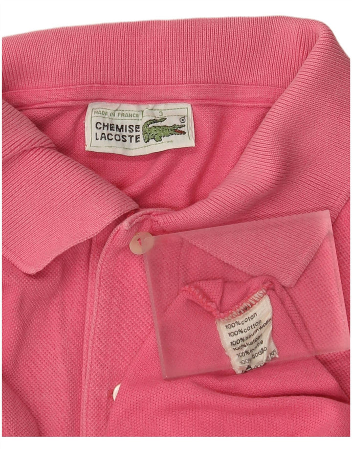 Lacoste herre poloskjorte str. 3 Lille pink bomuld