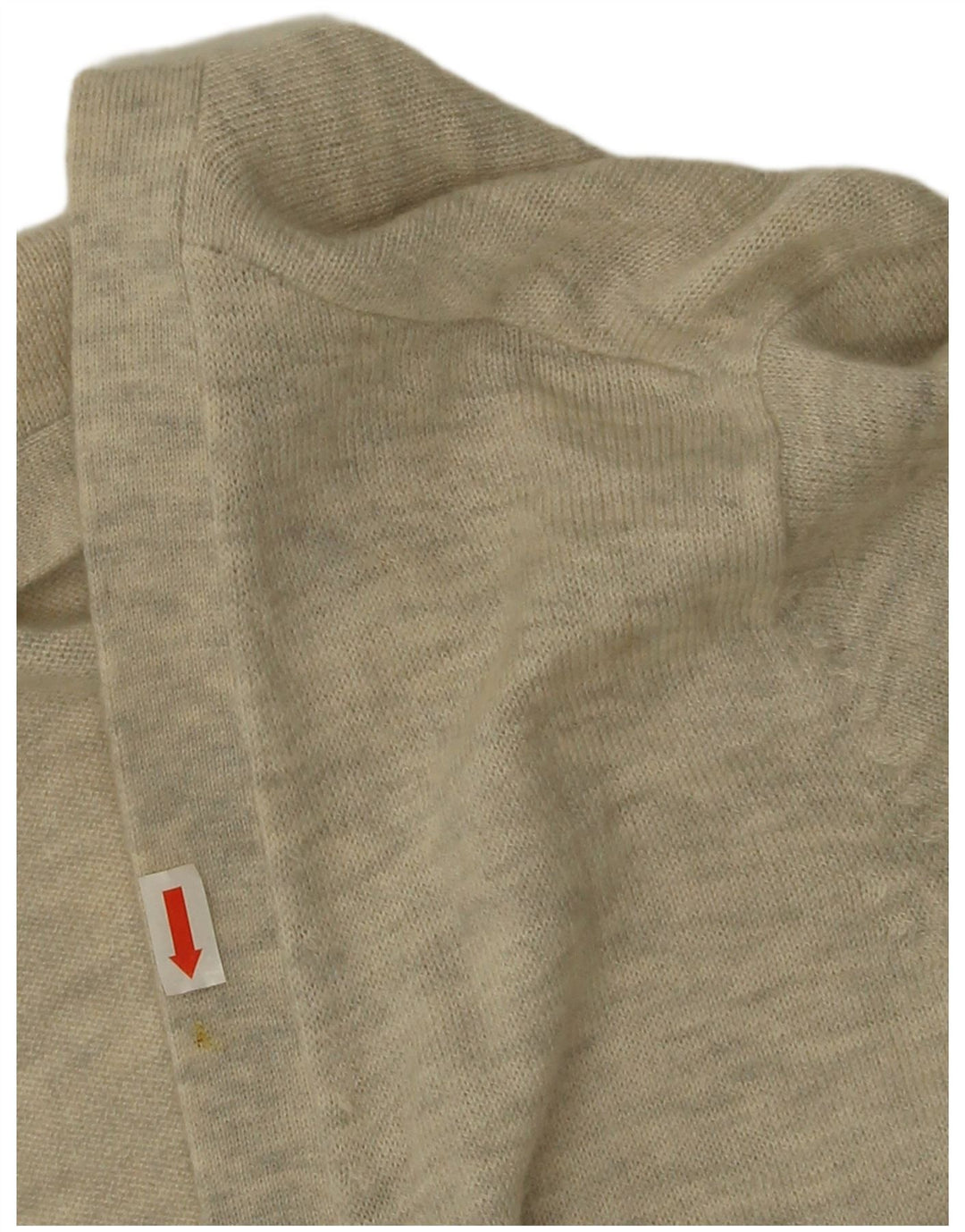 Fat Face Dame Longline Åben Cardigan Sweater UK 12 Medium Grey Uld