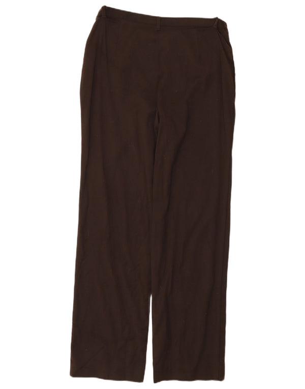 Benetton Dame Højtalje Casual Bukser IT 46 Large W30 L30 Brun