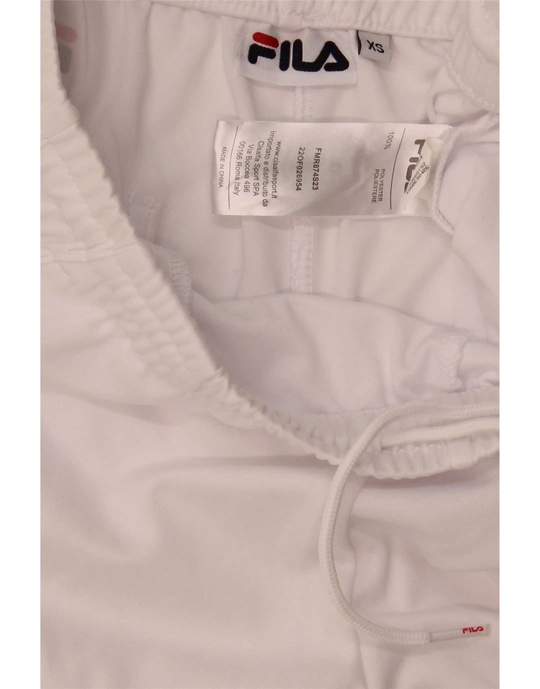 Fila Herre grafiske sportsshorts XS Hvid polyester