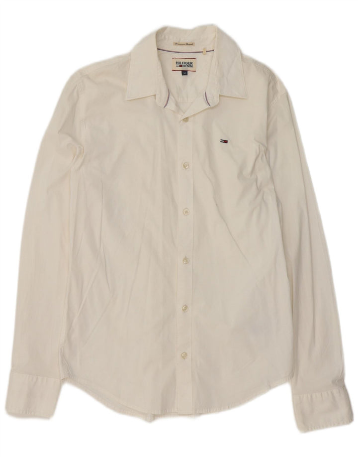 Tommy Hilfiger Herreskjorte Medium Off White Bomuld