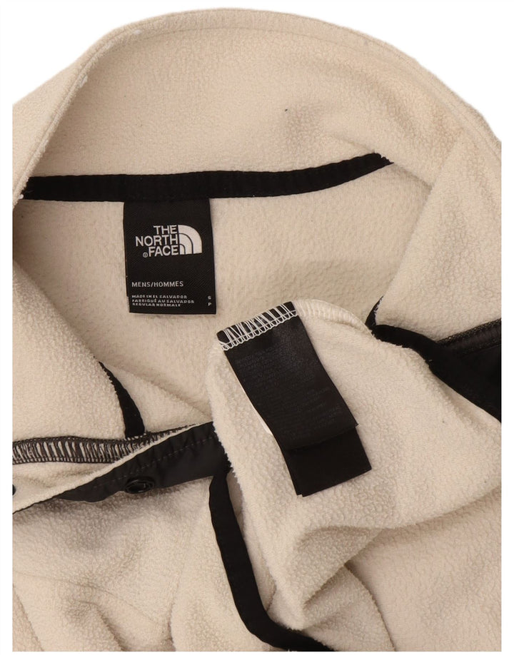 The North Face Herre Button Neck Fleece Jumper Lille Hvid Polyester