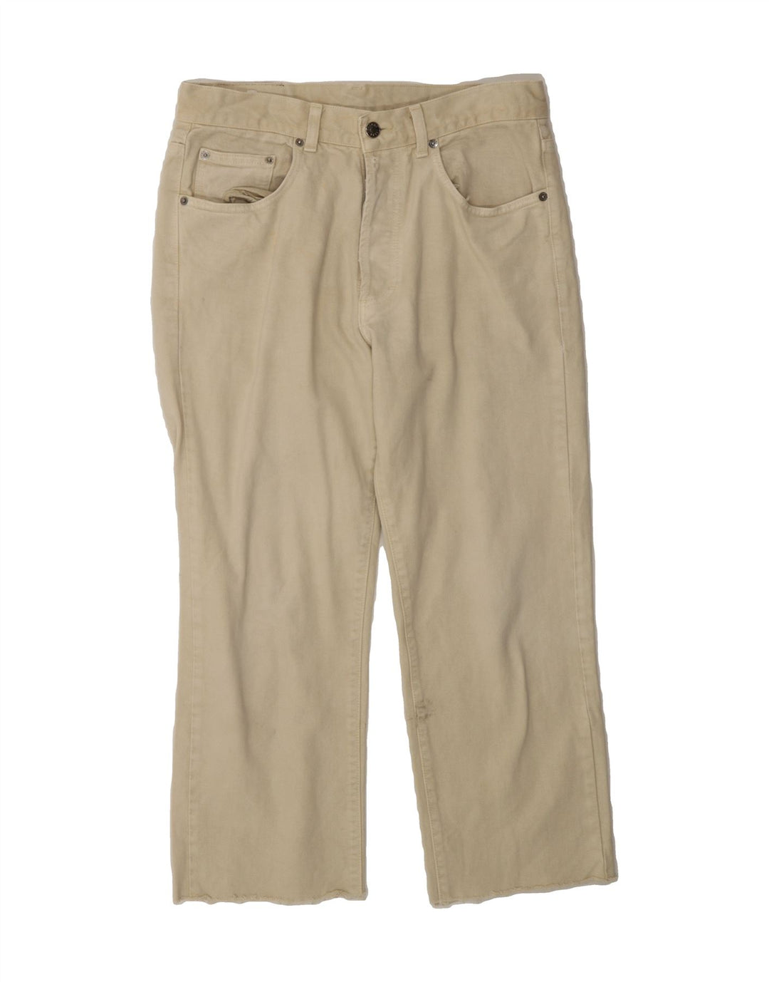 ICEBERG Mens Cropped Jeans W33 L24 Beige Cotton Vintage Iceberg and Second-Hand Iceberg from Messina Hembry 