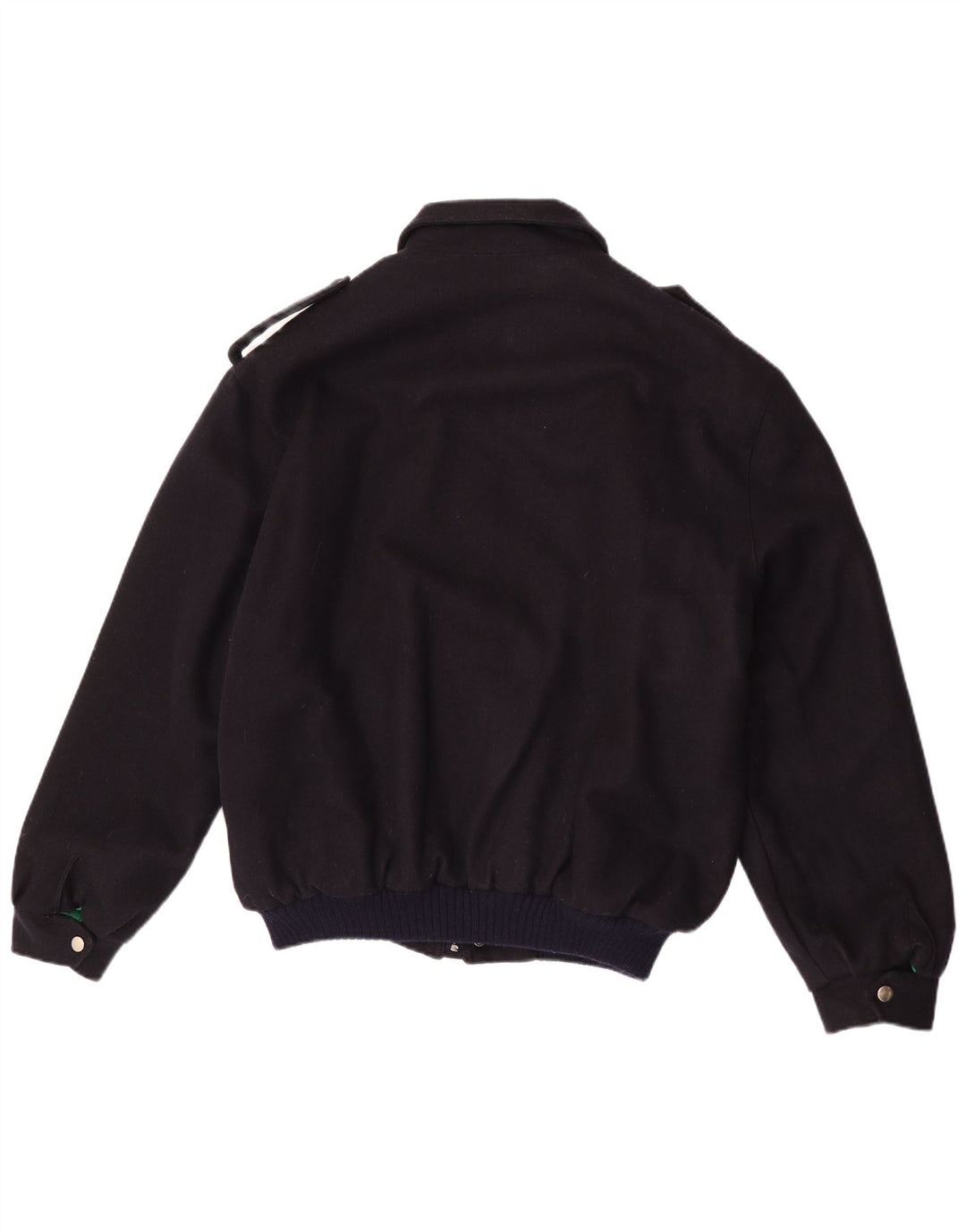 Vintage Herre Military Bomber Jacket UK 40 Large Navy Blue