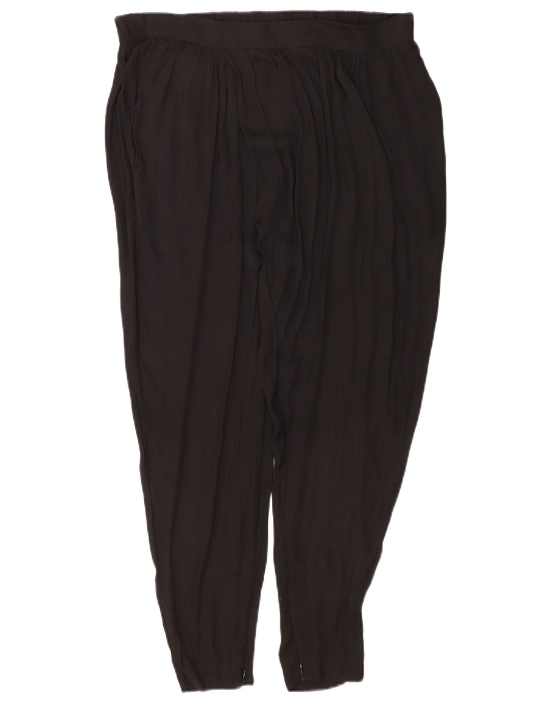 Benetton Dame Pegged Chino Bukser UK 12 Medium W34 L26 Sort Polyester