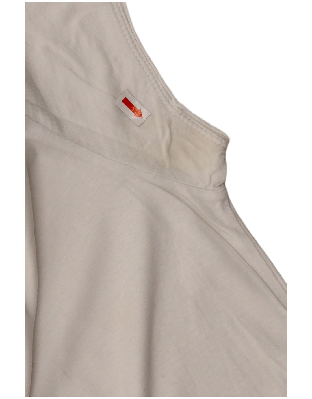 TOMMY HILFIGER T-shirt top til kvinder UK 14 Medium hvid bomuld