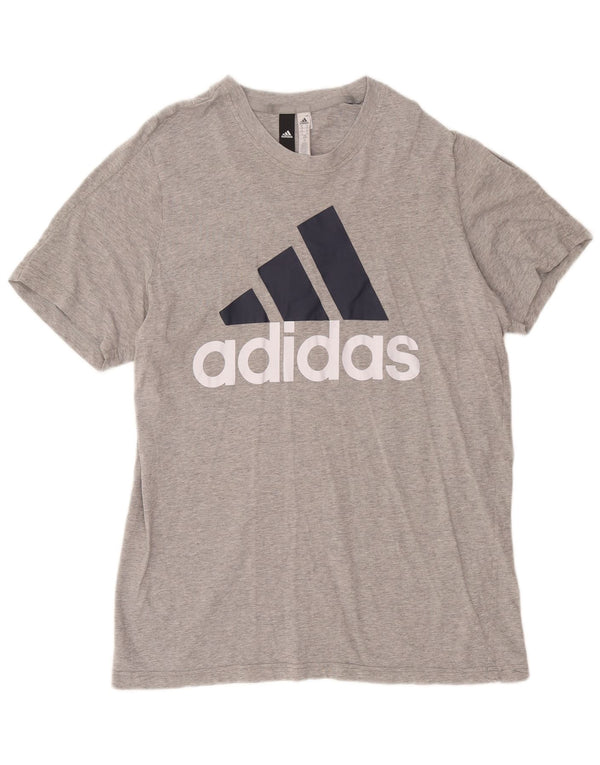 Adidas Herre grafisk T-shirt Top XL Grå Bomuld