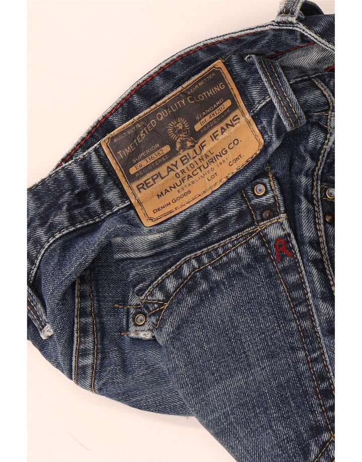 Replay Herre Billstrong Straight Jeans W38 L35 Blå