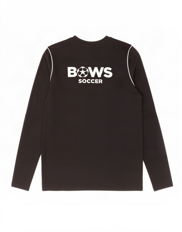 Nike Boys Bows Fodbold Grafisk Top Langærmet 13-14 år XL Sort