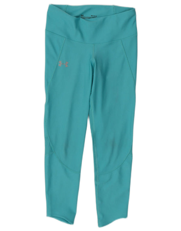 Under Armour Womens Heat Gear Leggings UK 12 Medium Turkis