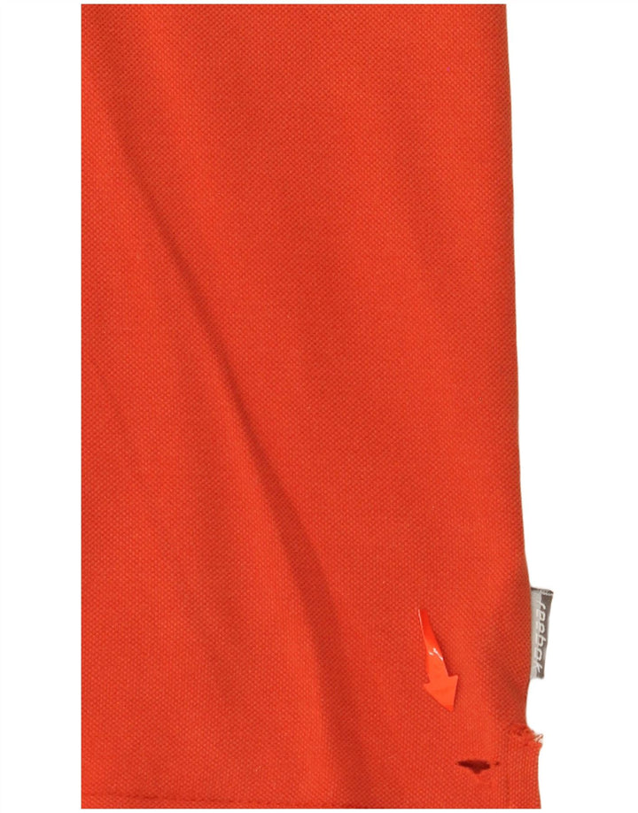 REEBOK Polo Shirt til mænd XL Orange Bomuld