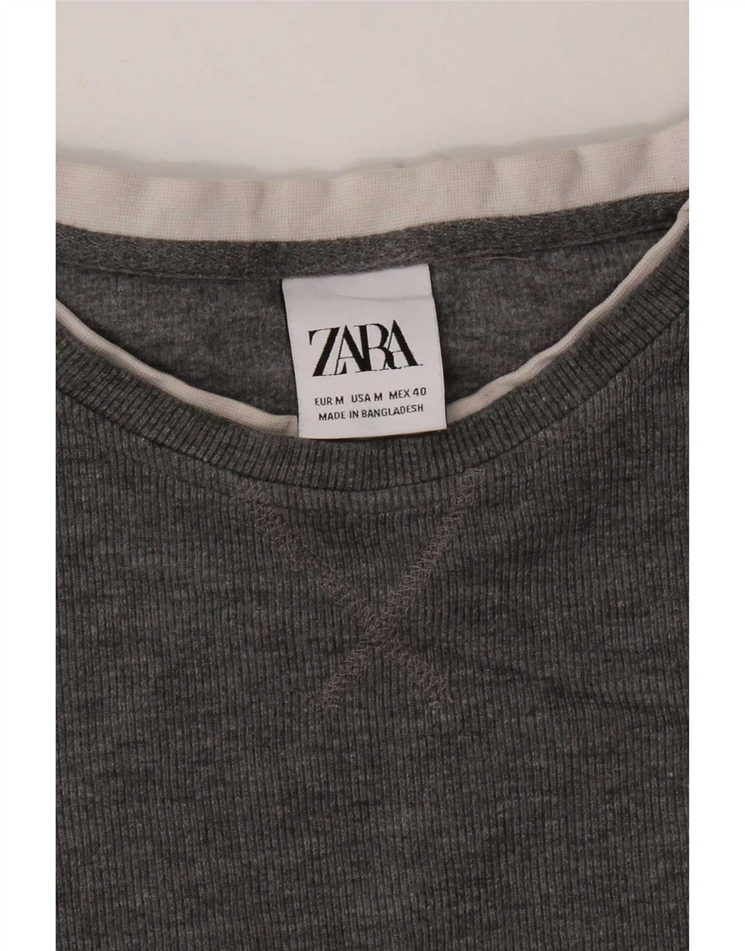 Zara Dametop Langærmet UK 12 Mellemgrå