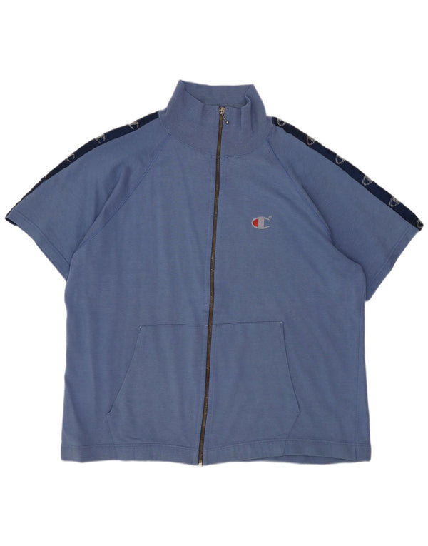Champion Dame Oversized grafisk træningsdragt Topjakke UK 16 Large Blue