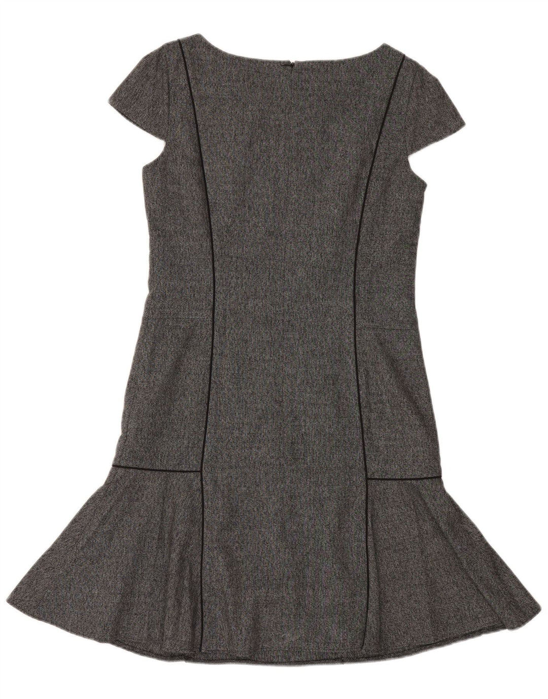 Næste Dame Drop Waist Dress UK 10 Small Grey Polyester