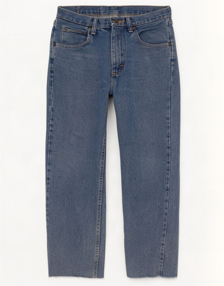 Wrangler Straight Jeans til mænd W31 L27 blå bomuld