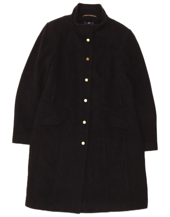 Marks & Spencer Dame Overfrakke UK 14 Stor Sort Uld