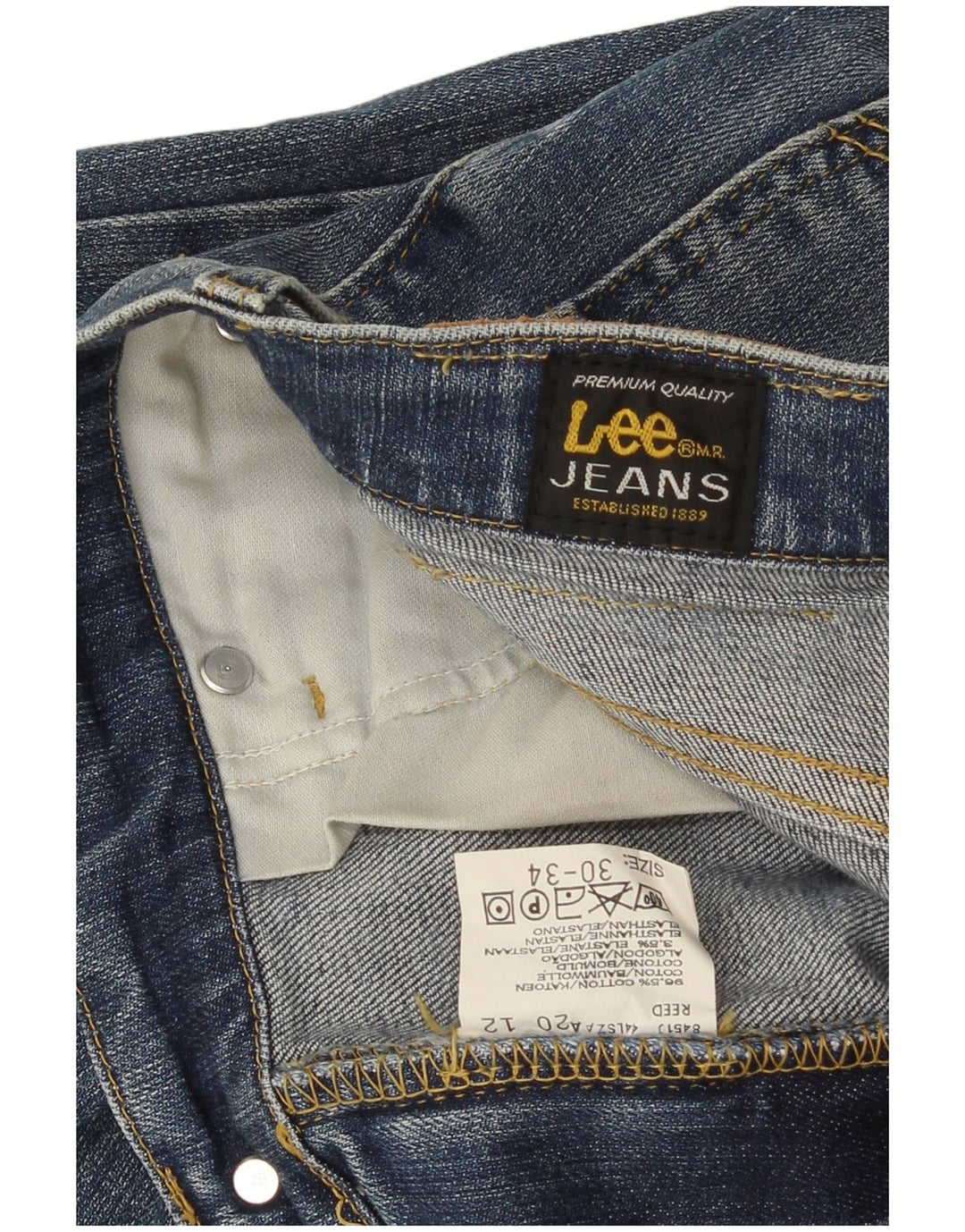 Lee Dame REED Bootcut Jeans W30 L34 Blå Bomuld