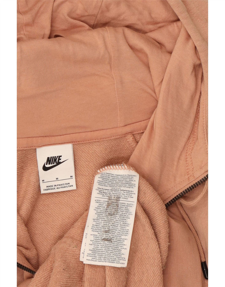 Nike hættetrøje med lynlås til kvinder UK 14 Medium Orange Bomuld