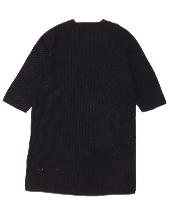 Marks & Spencer Dame Boat Neck Jumper Sweater UK 12 Medium Navy Blue