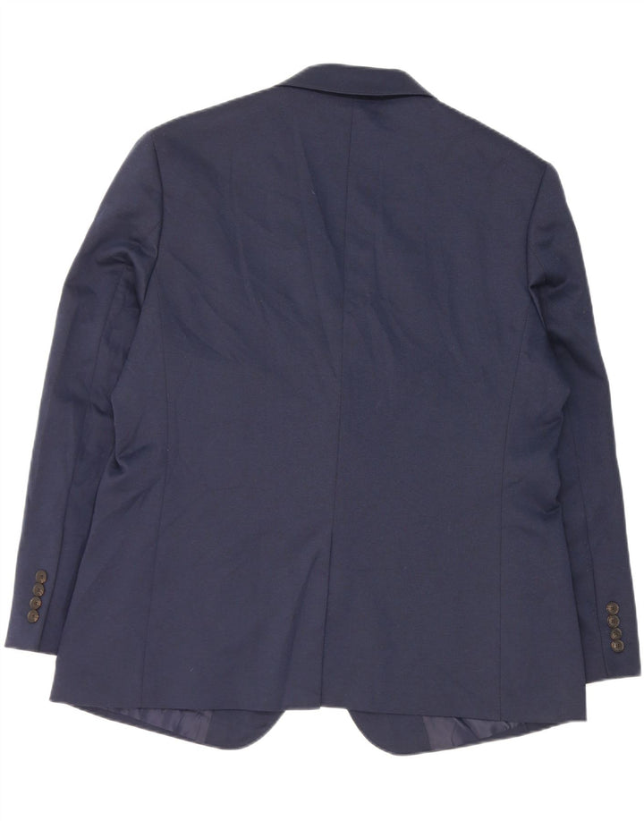 Marks & Spencer Herre 2-knaps blazerjakke UK 44 XL marineblå polyester
