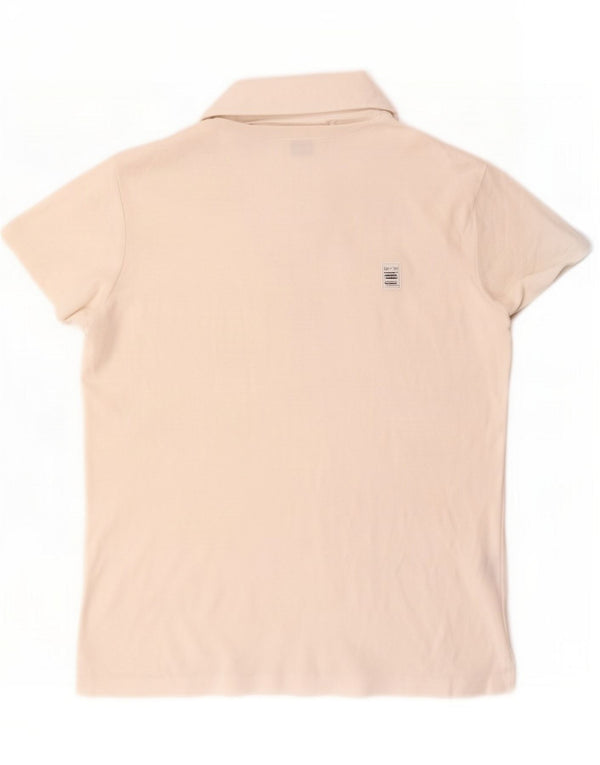 Ralph Lauren Dame Polo Shirt UK 14 Stor Hvid Bomuld