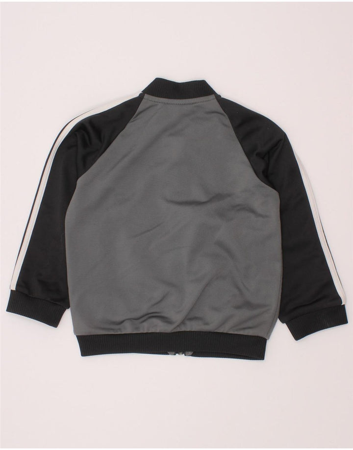 ADIDAS Baby Drenge Træningsdragt Topjakke 12-18 Måneder Grå Colourblock
