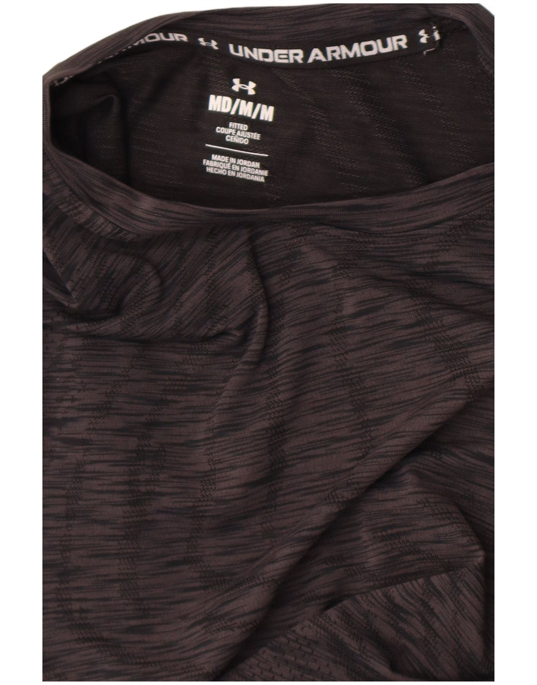 Under Armour Herre T-shirt Top Medium Sort Flecked