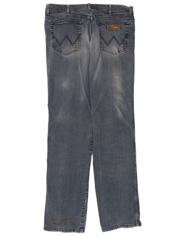 Wrangler Herre Texas Straight Jeans W36 L36 Blå Bomuld