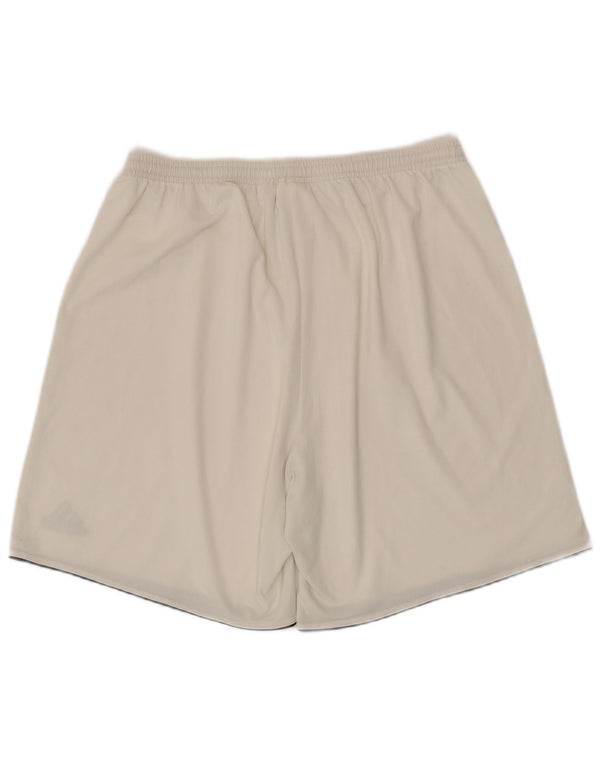 Adidas Mens Climalite Sport Shorts XL  Off White Polyester Sports