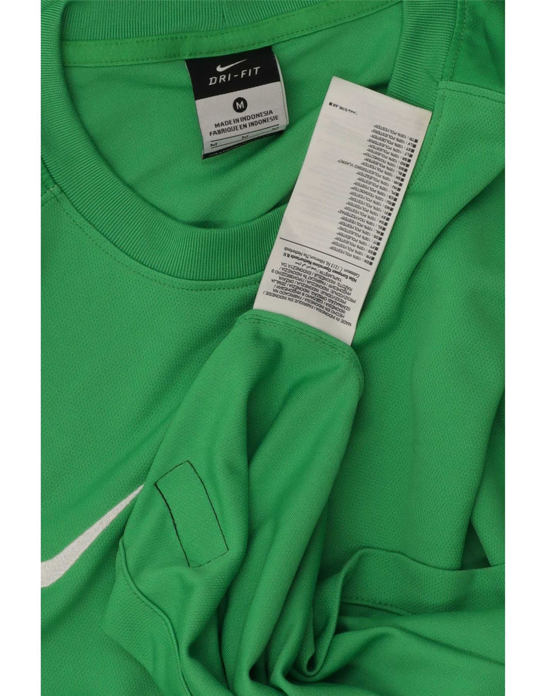Nike Herre Dri Fit Top Langærmet Medium Grøn Colourblock Polyester