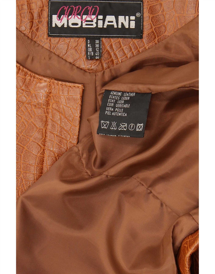 Giorgio Mobiani Damejakke UK 12 Medium Brown Animal Print
