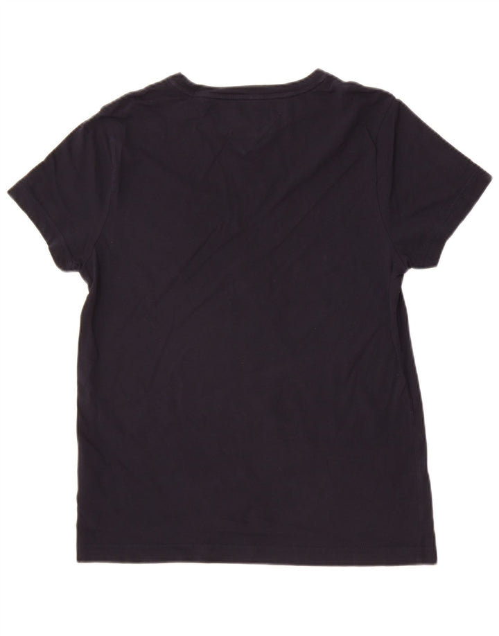 Tommy Hilfiger Herre grafisk T-shirt Top Lille sort bomuld