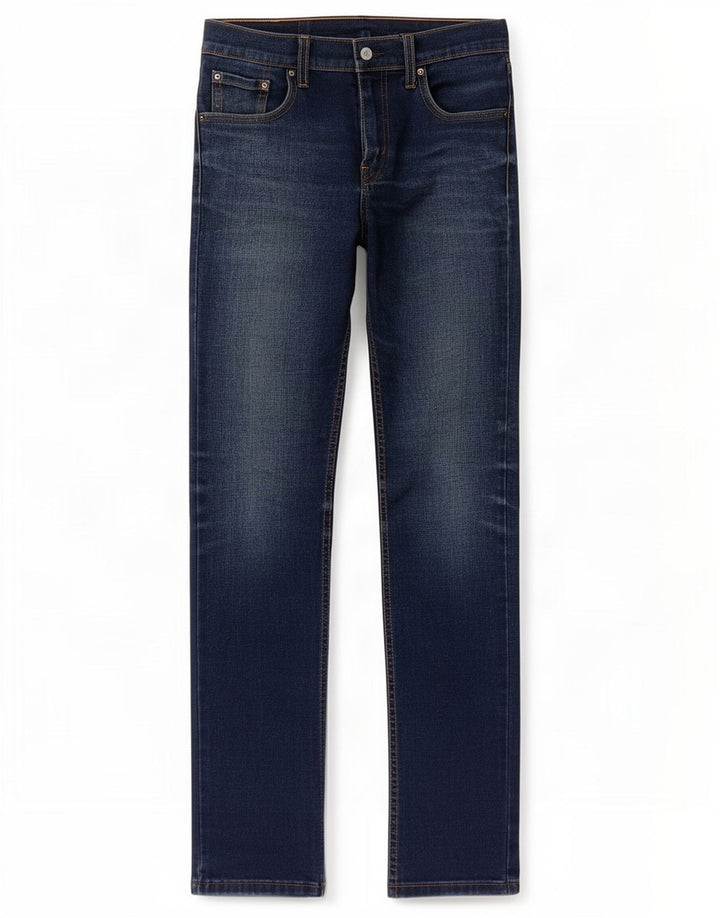 Levi's Slim Jeans til mænd W30 L33 Marineblå bomuld