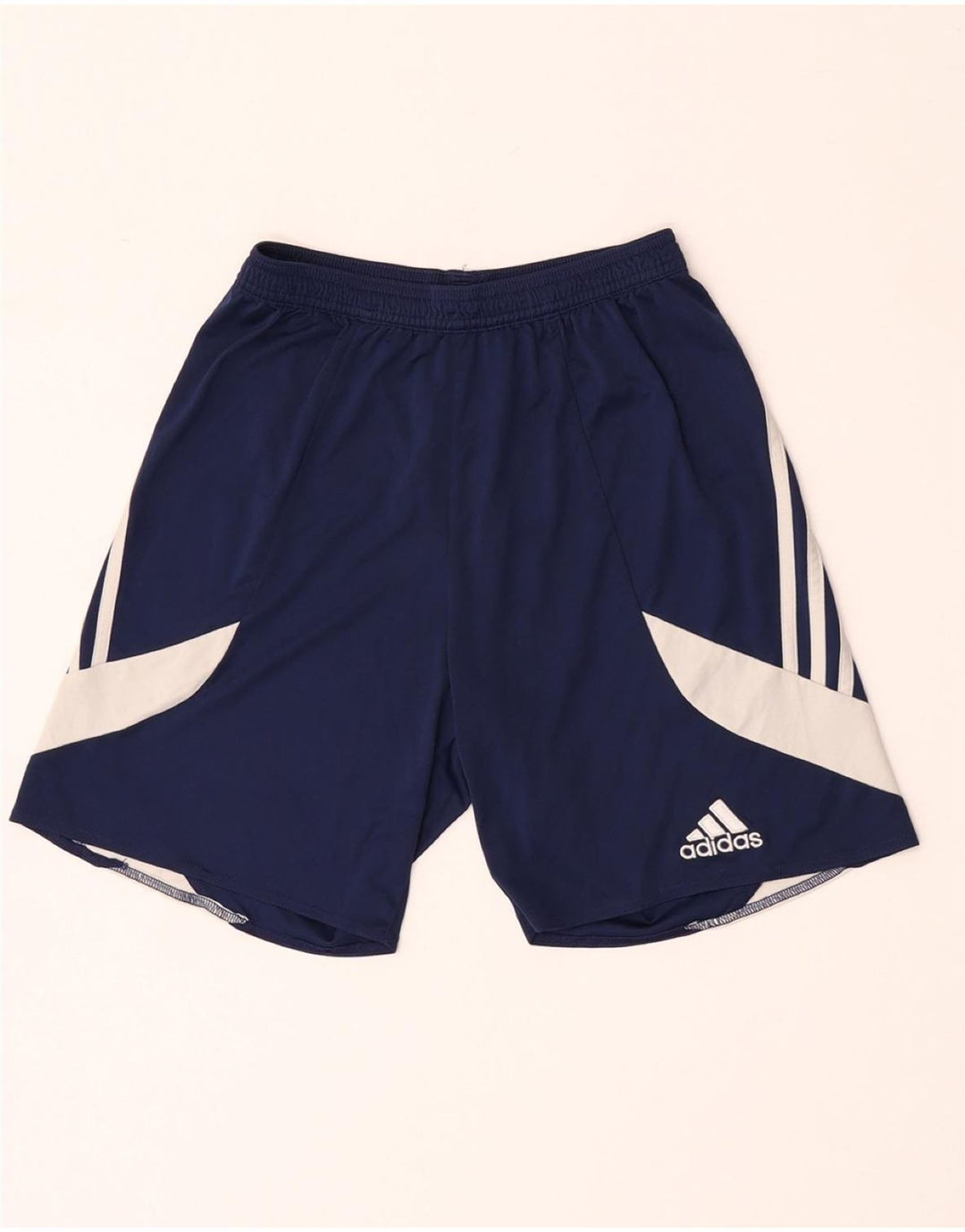 Adidas Herre Climalite Sportshorts Small Navy Blue Colourblock Polyester