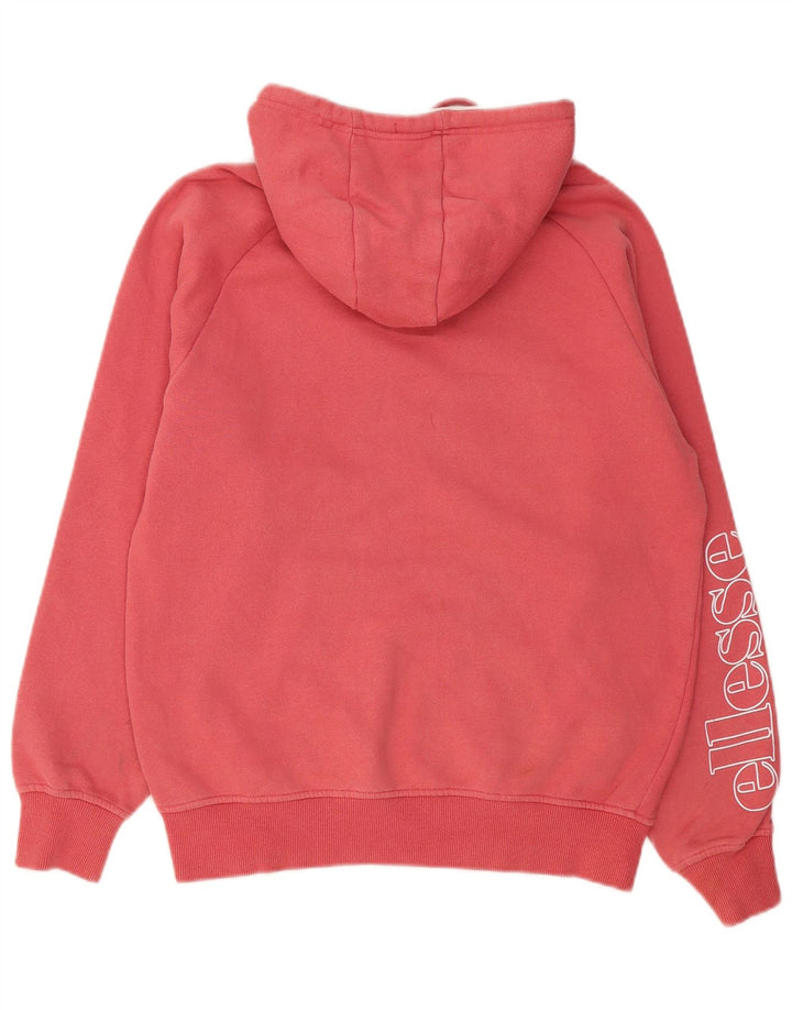 Ellesse Herre Grafisk Hoodie Jumper Medium Rød Bomuld