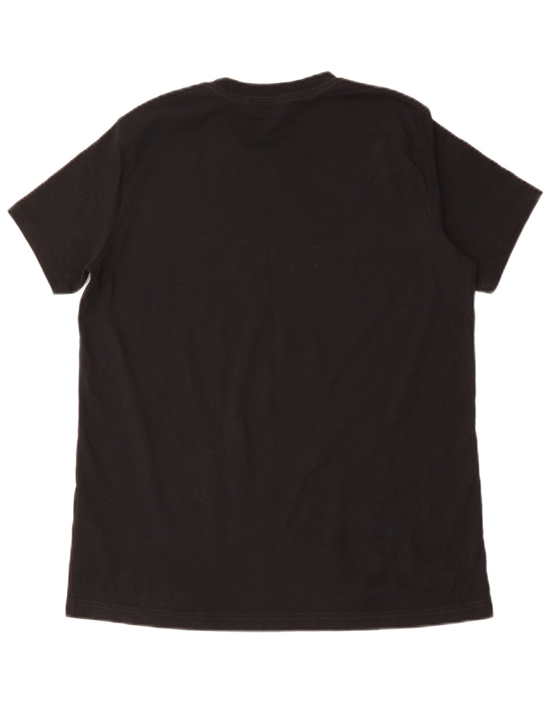 DIESEL Herre Grafisk T-Shirt Top XL Sort Bomuld