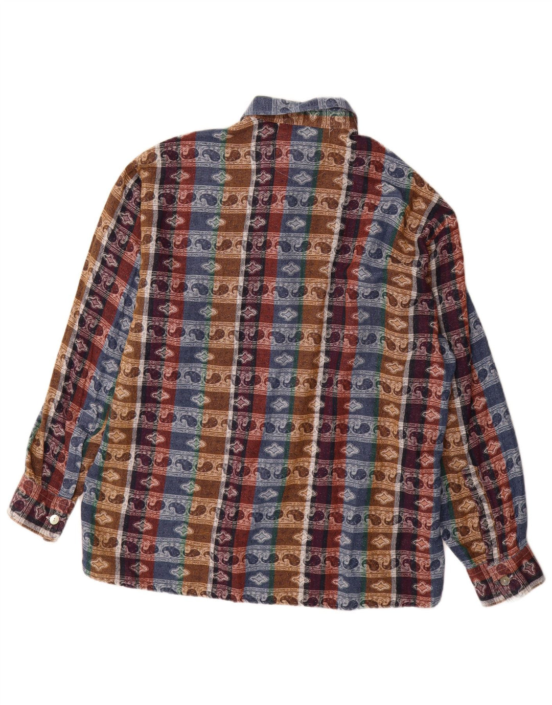 Vintage herreskjorte størrelse 41/42Large Flerfarvet Paisley bomuld