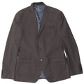 Ted Baker Herre 2 Button Slim Fit Blazer Jacket UK 42 XL Grå Uld