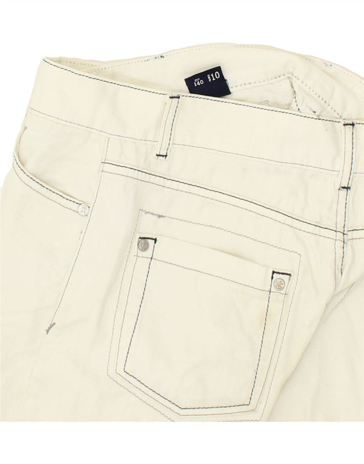 NORTH SAILS Boys Denim Shorts 9-10 Years W26 White Cotton Vintage North Sails and Second-Hand North Sails from Messina Hembry 
