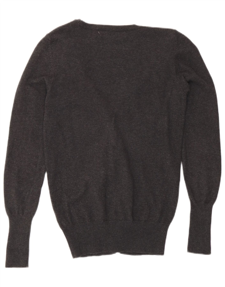Zara Dame Cardigan Sweater UK 10 Small Grå